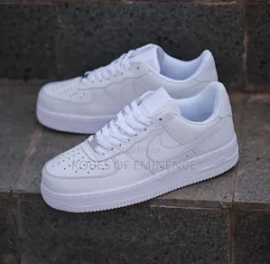 Nike Airforce White/Black Sneakers Available At Affordable Prices