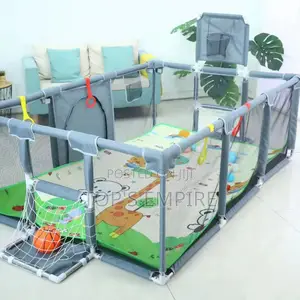 Premium Foldable Baby Playpen With Mesh Safety Guard Play Area