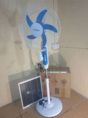 Brand Brand 16" Solar Rechargeable Standing Fan