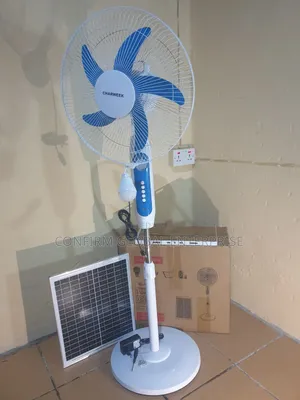 Powerful Solar Standing Fan Q6" Inches