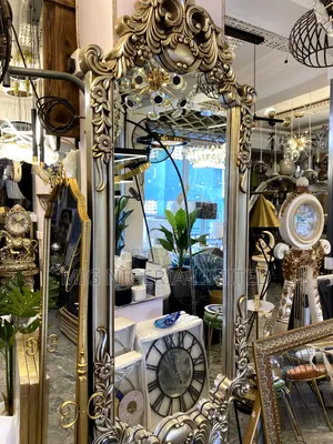 Royal Ova Vintage Ornate Wall Full Length Mirror 180cmx70cm.