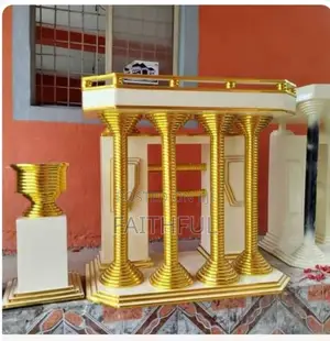 Church Pulpit and Flower Vase