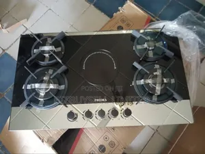 4 by 1 Inbuilt Phima Gas and Electric Cooker, Glass Top.