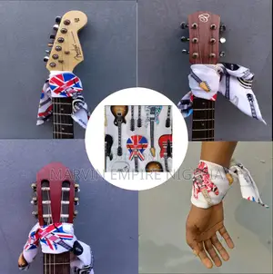 Marvin Empire Fashion Electric Guitar Print Handkerchief - Scarf