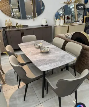 Luxury Marble Dining Table Set