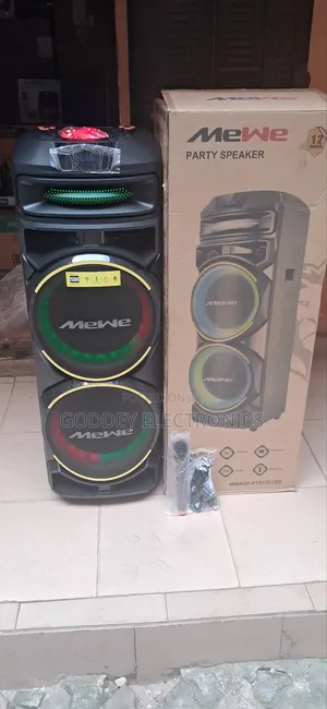 Mewe Rechargeable Party Speaker With Mic 1 Year Warranty