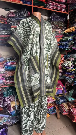 Adire Crepe Kimono Jacket and Trouser