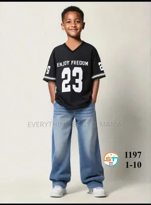 Boys Baggy Jeans N Jersey