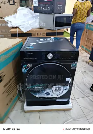 Hisense High-Performance Inverter Laundry Machine 12kg/8kg