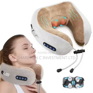 U-Shape Neck Pillow Massage Vibrator Shoulder Neck Muscle Relax