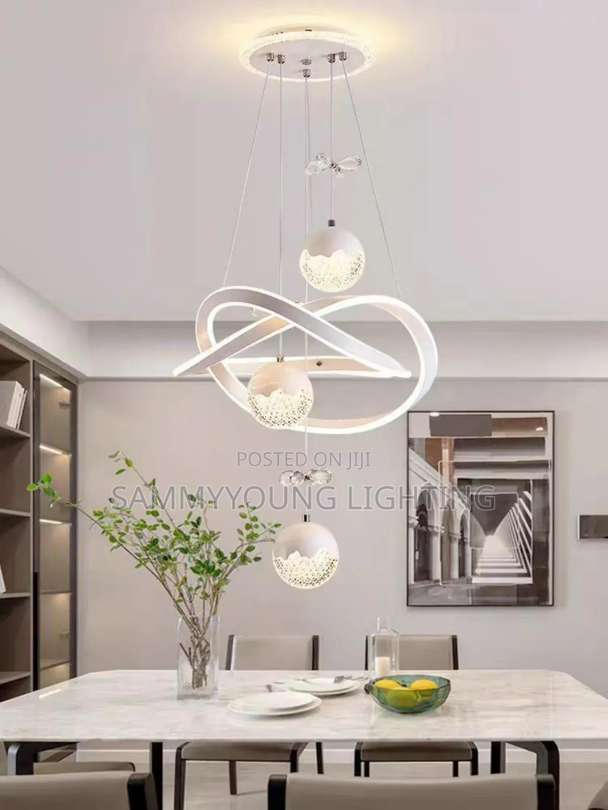 Luxury Led Ceiling Mounted Chandelier Nordic Light