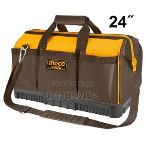 Ingco 16 Inch Waterproof Tool Bag With Molded Base