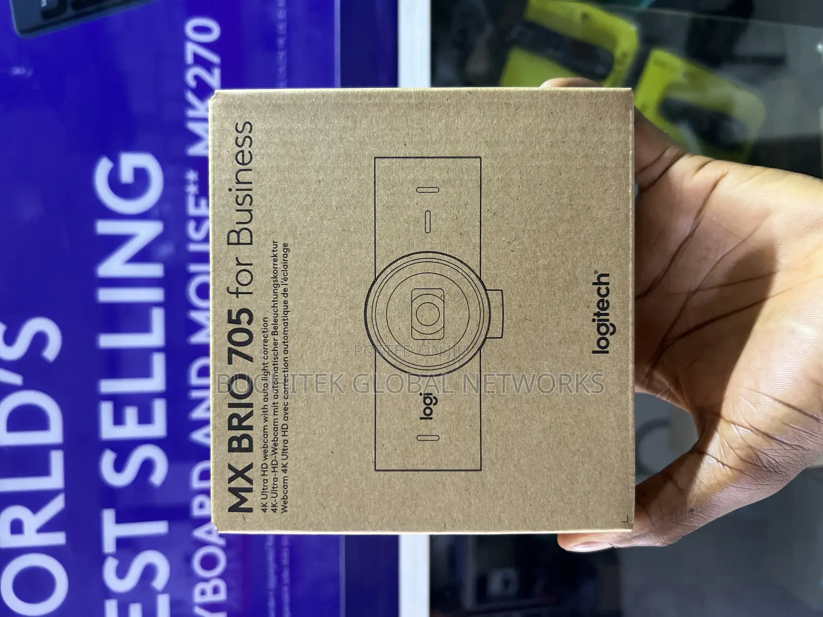 Logitech Mx Brior 705 for Business Webcam.