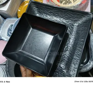 Black Flat and Soup Bowl - Dozen