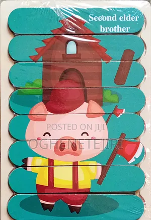 Wooden Double-Sided Toddler Puzzle (Age 2+)