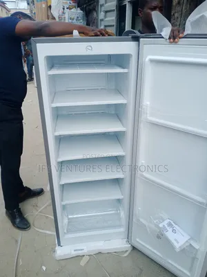 6 Steps Hisense Upright Standing Freezer, Ice Maker Freezer.