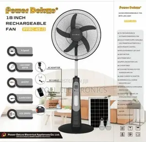 Power Deluxe 18" Rechargeable Standing Fan