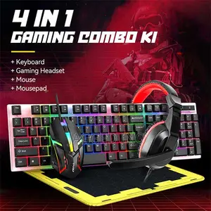 T-Wolf Tf-240 4-in-1 Wired Gaming Combo
