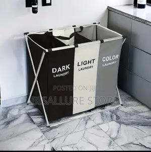 3 Partition Laundry Storage Bag