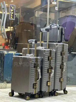 Set of 4 Aluminum Luggage Travel Boxes