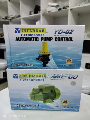 Interdab 0.5hp Surface Pressure Pump With Gauge (100% Copper Coil)