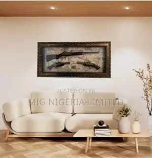 Antique 3d Elegant Wooden Wall Art With Glass Cover Living Room Décor