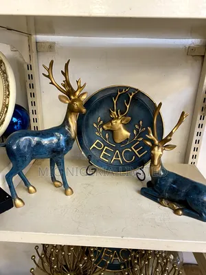 3in1 Peace Horse Deer Decorations Centre Piece Figurine