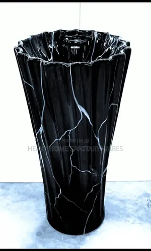 Free Standing Black Basin
