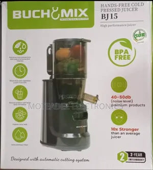 Buchymix 230w High Performance Hand Free Cold Pressed Slow Juicer Bj15