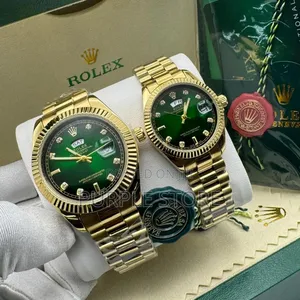 Rolex Man and Woman Watches "Gold Set" 