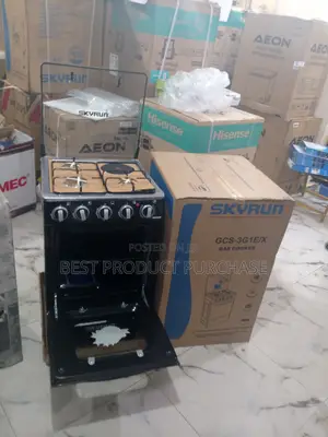 Skyrun 50x50 GCS-3g1e/X 3+1 Gas Cooker Auto Ignition – Brand New