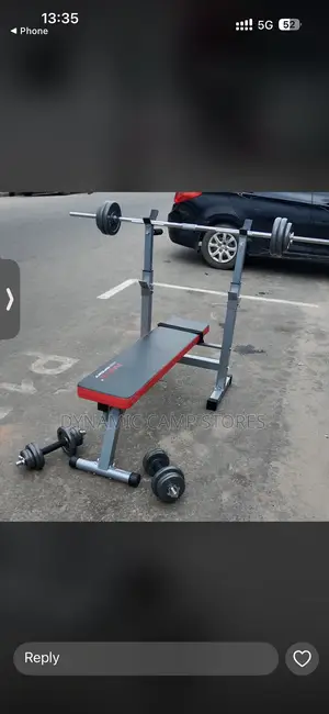 Personal Weight Lifting Bench With 50kg Weight Set