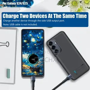 5000mah Battery Case For Samsung Galaxy S25 / S24, Rechargeable Case