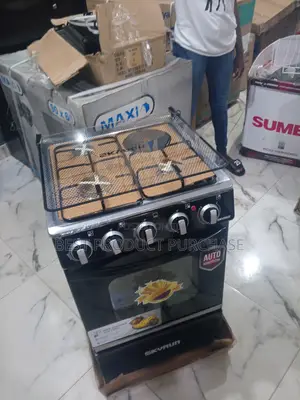 New Skyrun 60l Gas Cooker GCS-3g1e/X 3gas 1electric Hotplate