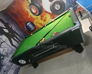Green Top British Pool Table