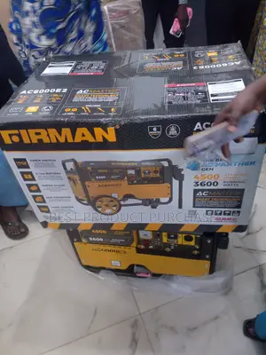 Brand New Firman Ac6000e2 Petrol Generator + 1 Year Warranty