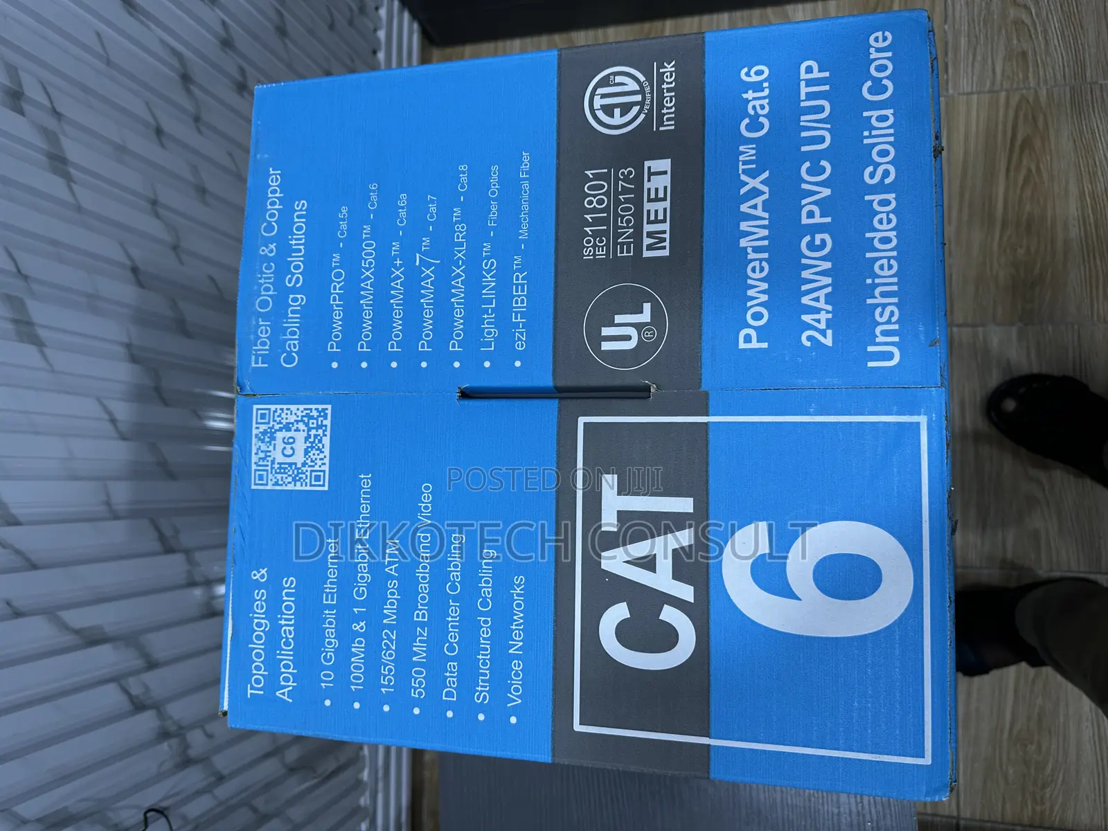 Dintek Cat6 Cable – 24awg (305m) Solid Copper