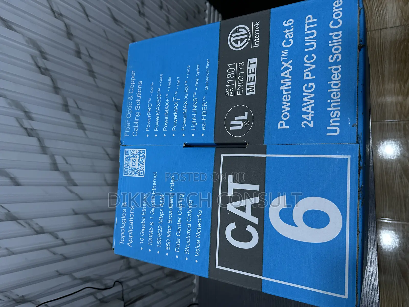 Dintek Cat6 Cable – 24awg (305m) Solid Copper
