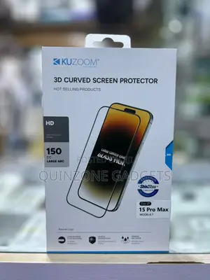 Original Kuzoom Clear Glass for iPhone 15 Pro Max