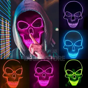 Halloween Glowing Skull Mask