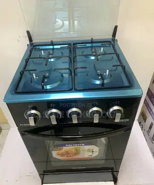 Polystar High-Performance 4-Gas Burner Cooker Oven – Pv-8555g4a