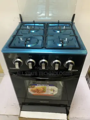 Polystar Pv-8555g4a Gas Cooker, Standing Model With Oven