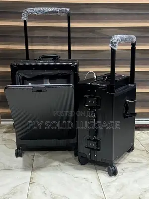 Luxury Wide Open Laptop Face With Charging Port 2 In1traveling Luggage
