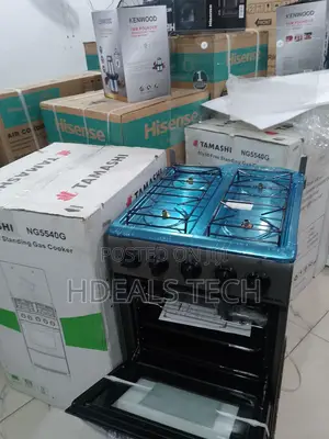 Tamashi 50x50 Gas Cooker | 4-Burner Durable Stove