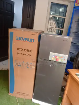 Brand New Skyrun 138l Fridge BCD-138h Stainless Finish + Led Light