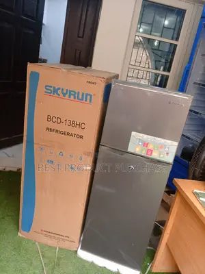 Skyrun 138l Double Door Fridge BCD-138h – Brand New + Free Delivery