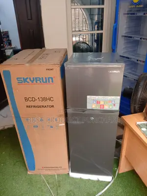 New Skyrun BCD-138h 138l Refrigerator Silver Anti-Rust Body