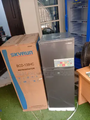 Brand New Skyrun 138l Double Door Fridge BCD-138h + Egg Tray