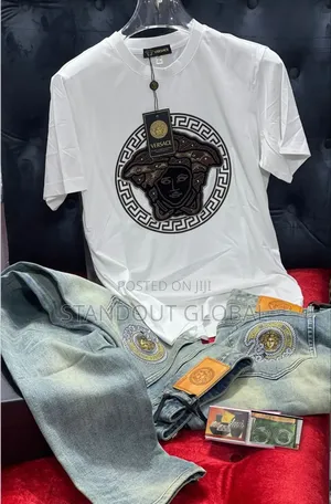 Luxury Italian Versace Top and Jeans