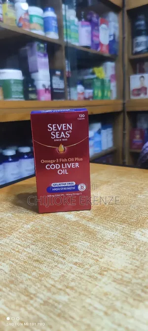 Seven Seas Omega 3+Cod Liver Oil, High Strength X 120 Capsules